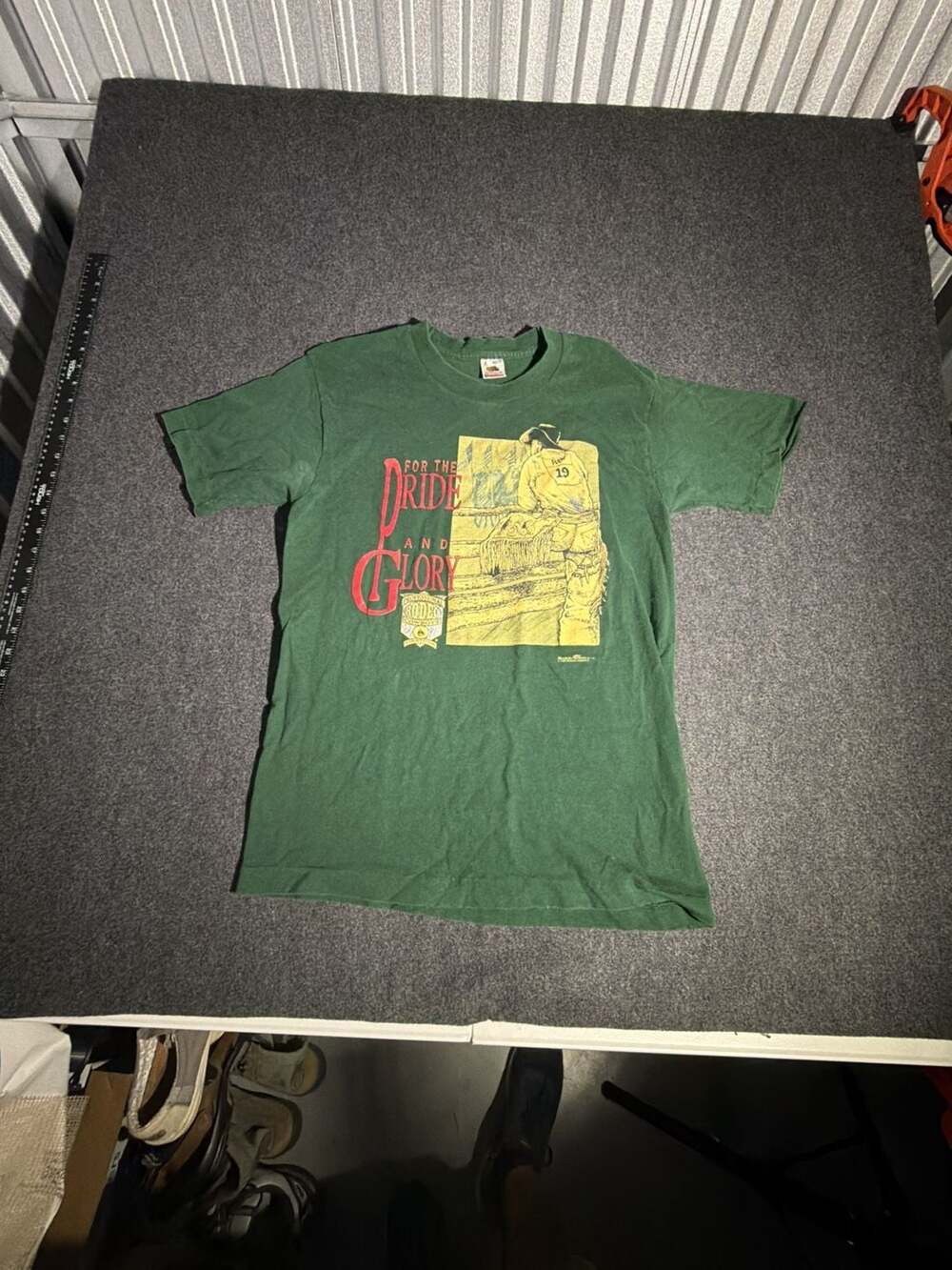 Vintage 1994 Rodeo America Professional Rodeo Cowboys Association T-Shirt Green
